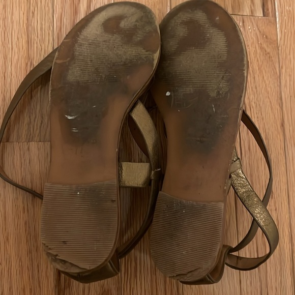 Madewell gold gladiator sandals size 7 - Picture 2 of 2